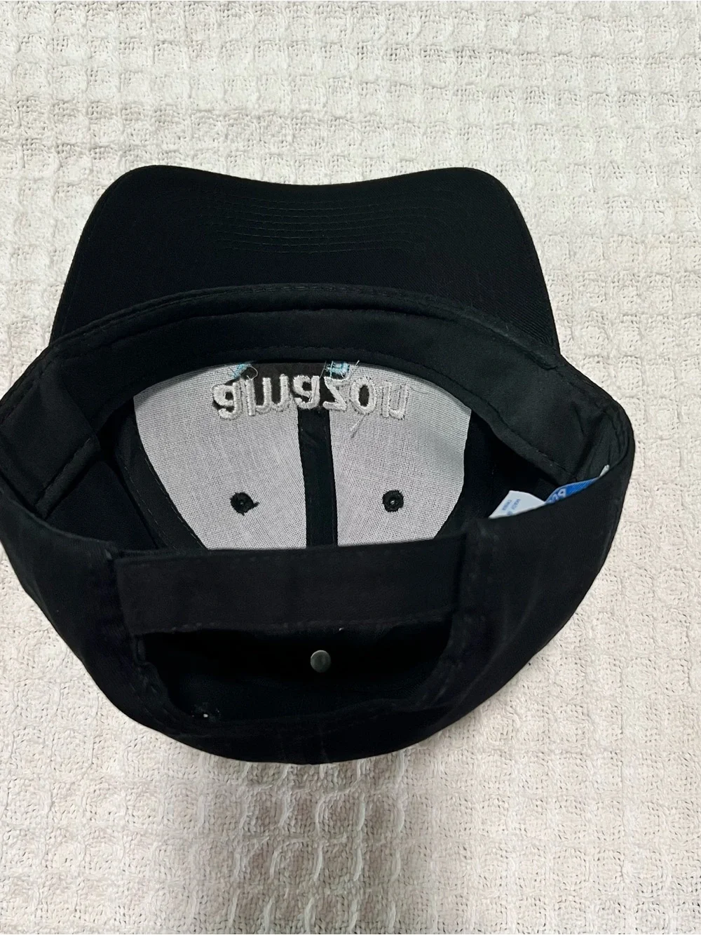NWOT Amazon Employee Baseball Cap  Black Hook & Loop Fastener E-swag